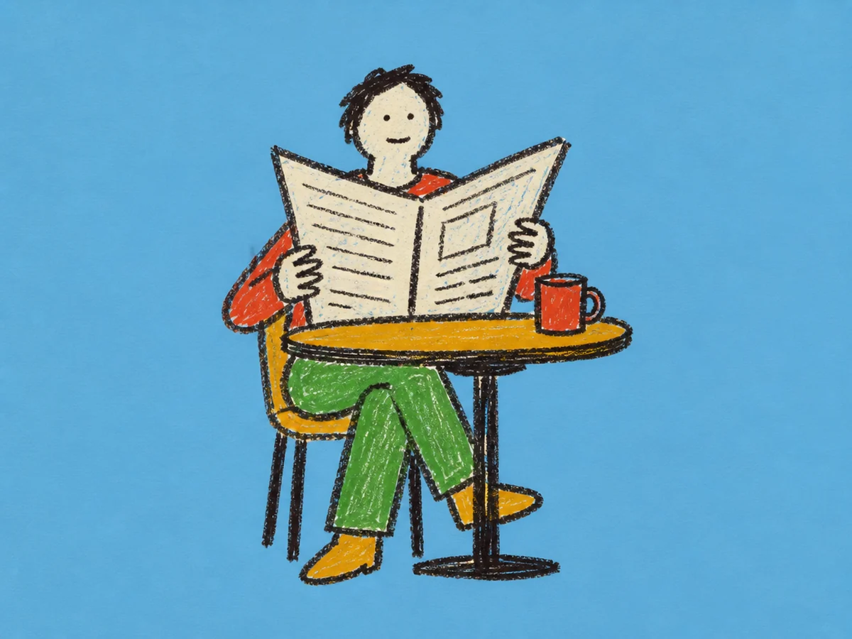 A quieter way to read the news this year.